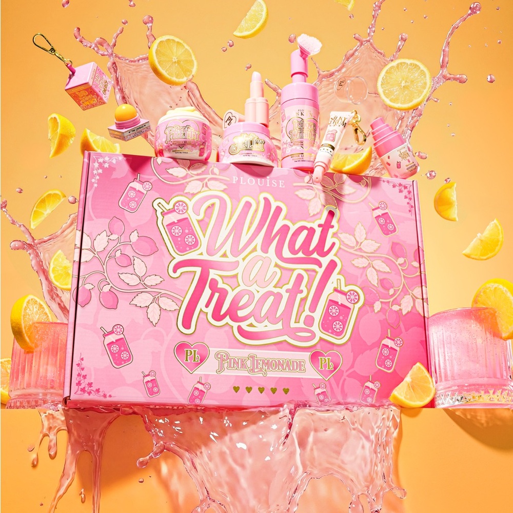 Plouise What a Treat! Pink Lemonade Bath & Body Gift Set – Pink